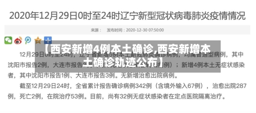 【西安新增4例本土确诊,西安新增本土确诊轨迹公布】-第2张图片