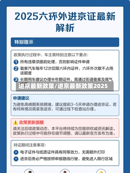 进京最新政策/进京最新政策2025